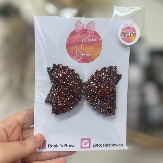 Glitter bow