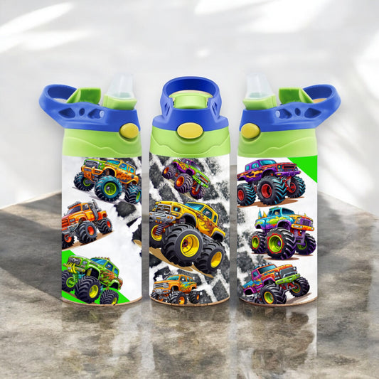 Monster truck waterbottle