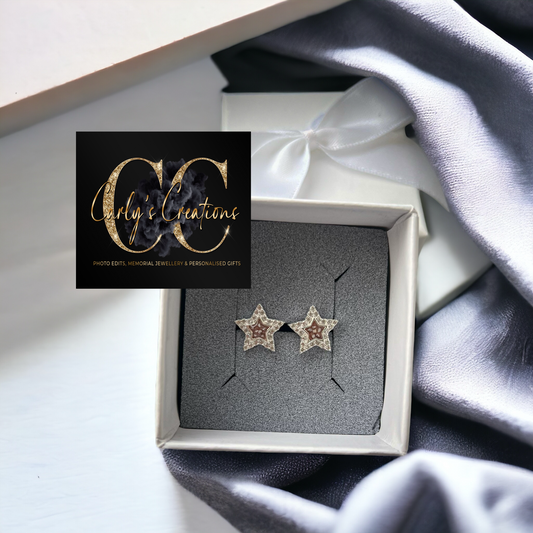 Star stud earrings