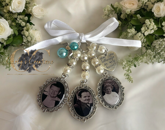 Bouquet photo charm - 1,2 or 3 photos